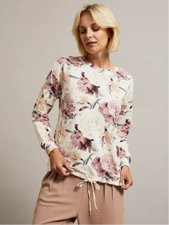 Moodo T-shirt donna con motivo floreale Moodo