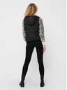 ONLY Gilet nero da donna con cappuccio trapuntato ONLY New Tahoe