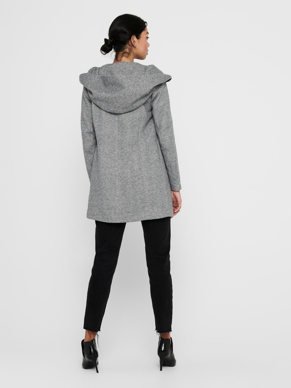 ONLY Cappotto leggero con cappuccio grigio chiaro da donna SOLO Sedona