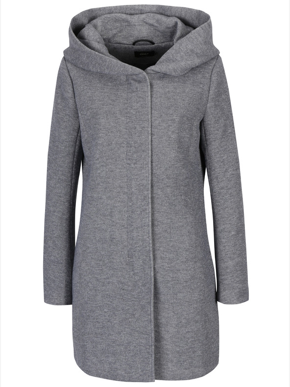 ONLY Cappotto leggero con cappuccio grigio chiaro da donna SOLO Sedona