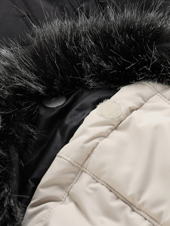 ALPINE PRO Giacca invernale trapuntata nera e grigia da donna ALPINE PRO EGYPA