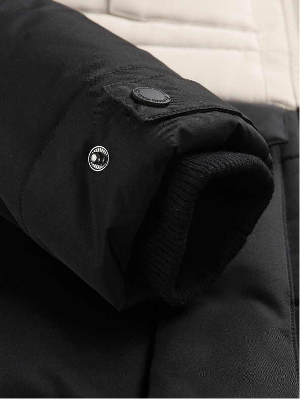 ALPINE PRO Giacca invernale trapuntata nera e grigia da donna ALPINE PRO EGYPA