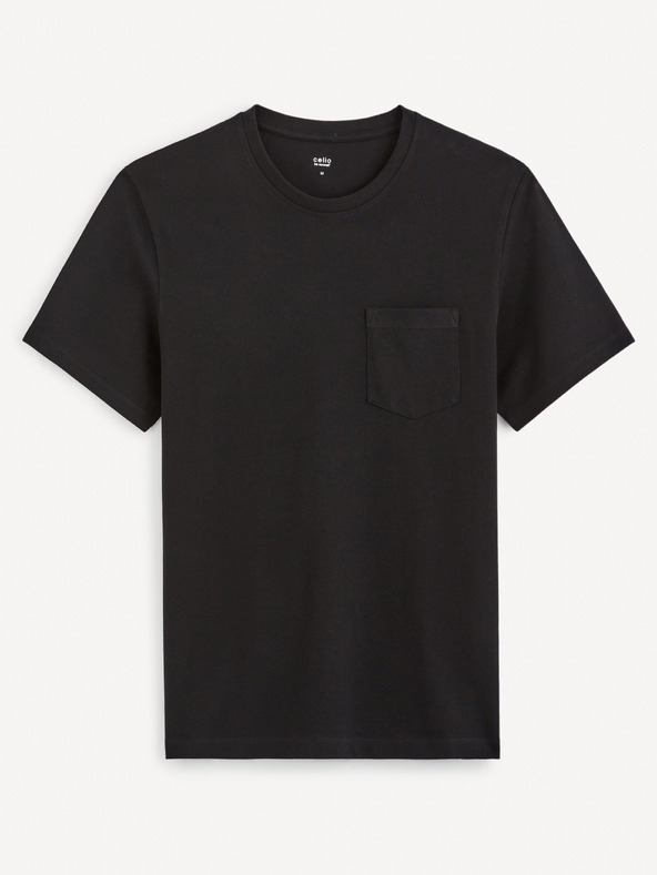 Celio Maglietta basic nera da uomo Celio Gepik