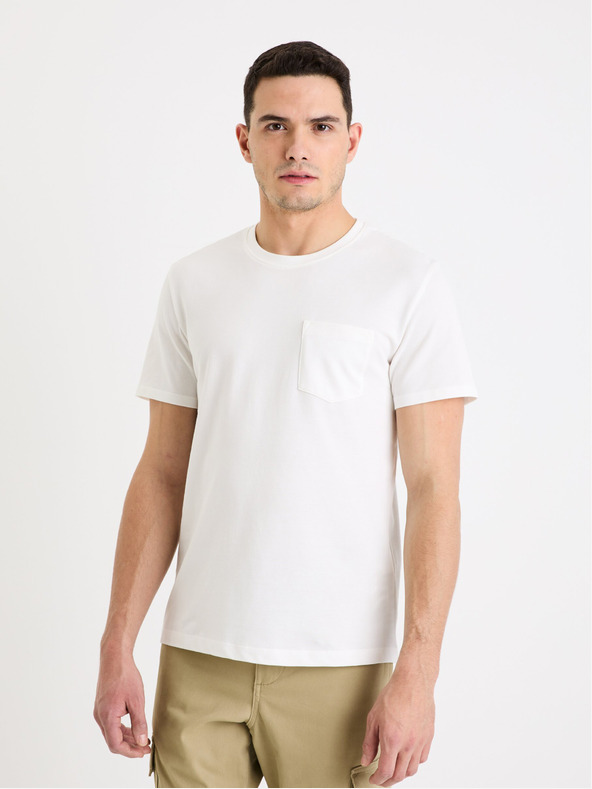 Celio Maglietta basic bianca da uomo Celio Gepik