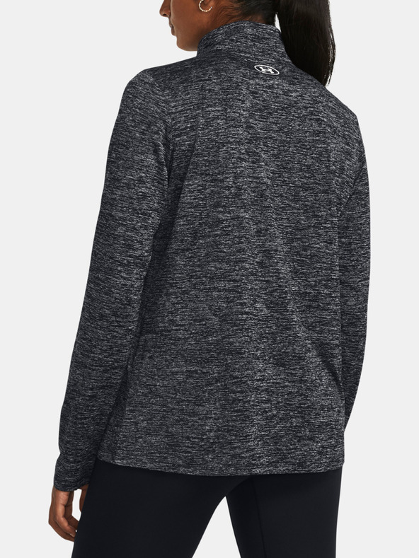 Under Armour Felpa Under Armour Tech 1/2 Zip- Twist-BLK da donna