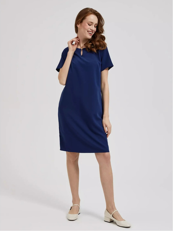 Moodo Abito blu scuro al ginocchio Moodo