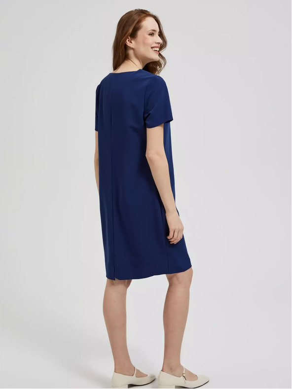 Moodo Abito blu scuro al ginocchio Moodo