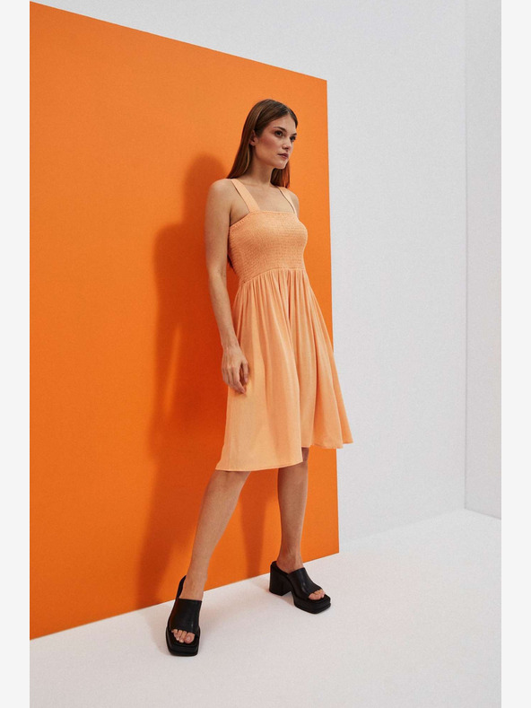 Moodo Abito arancione con spalline Moodo