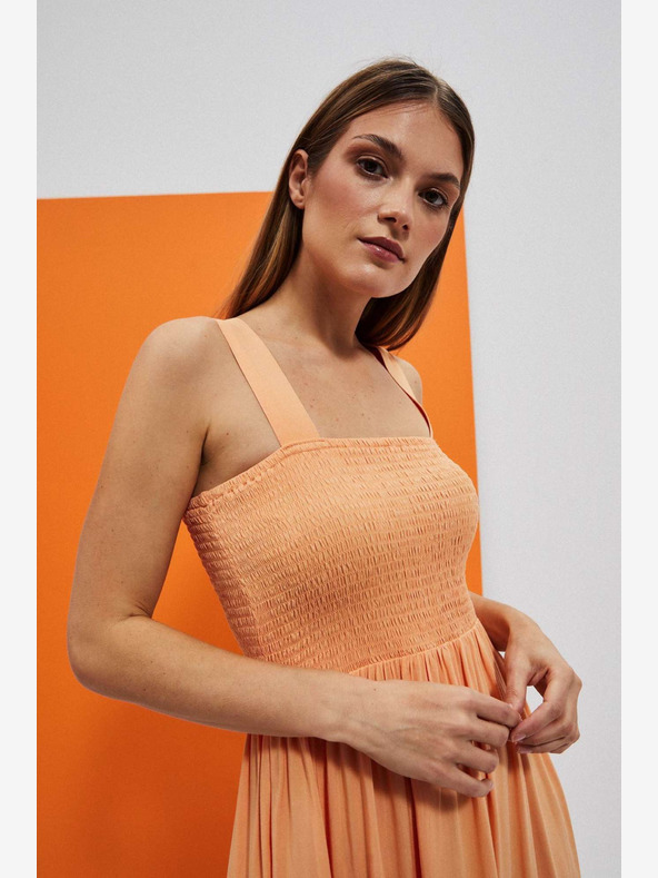 Moodo Abito arancione con spalline Moodo