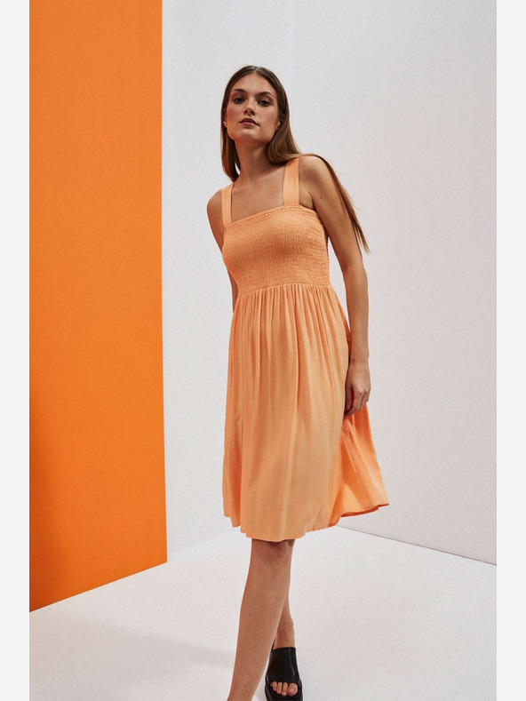 Moodo Abito arancione con spalline Moodo