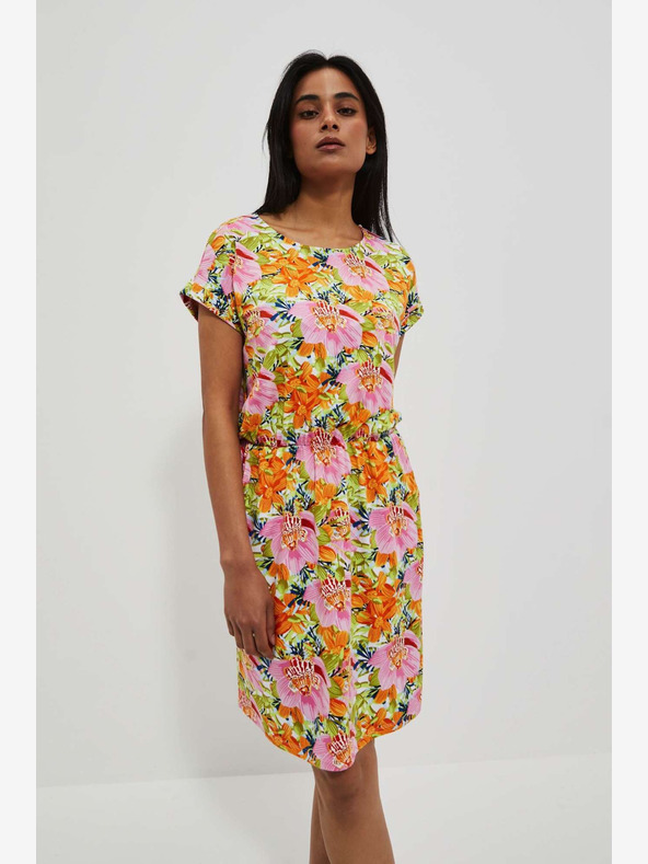 Moodo Abito floreale arancione Moodo