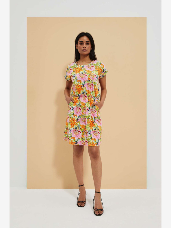 Moodo Abito floreale arancione Moodo