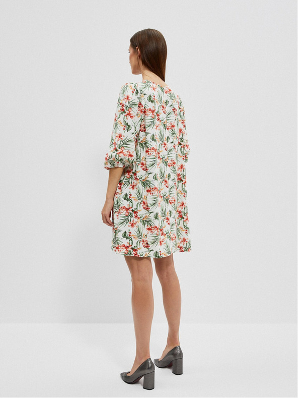 Moodo Abito bianco da donna a fantasia Moodo