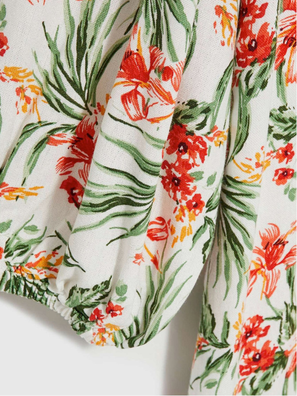 Moodo Abito bianco da donna a fantasia Moodo