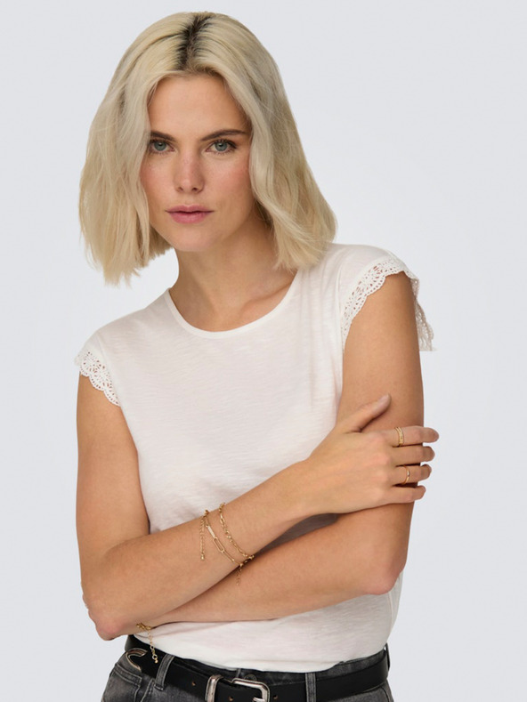 Jacqueline de Yong Maglietta da donna JDY bianca