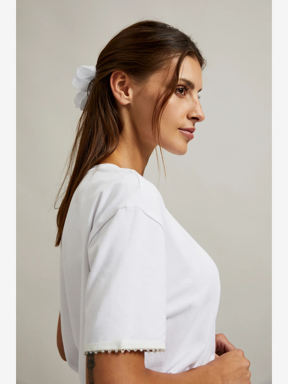 Moodo T-shirt bianca da donna Moodo