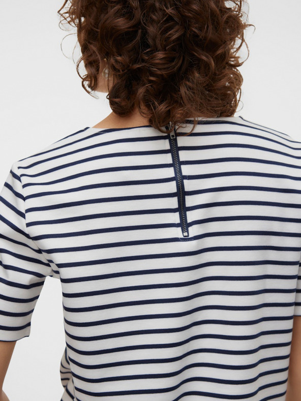 Vero Moda Camicia da donna blu e bianca a righe Vero Moda