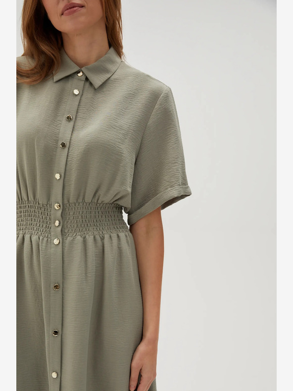 Moodo Abito camicia da donna verde chiaro Moodo