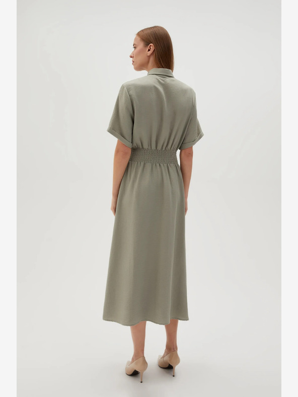 Moodo Abito camicia da donna verde chiaro Moodo