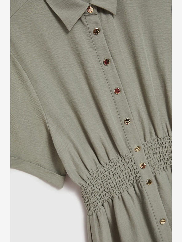 Moodo Abito camicia da donna verde chiaro Moodo
