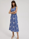 Moodo Abito midi blu a fantasia Moodo