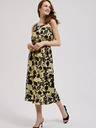 Moodo Abito midi giallo a fiori Moodo