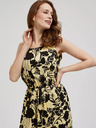 Moodo Abito midi giallo a fiori Moodo