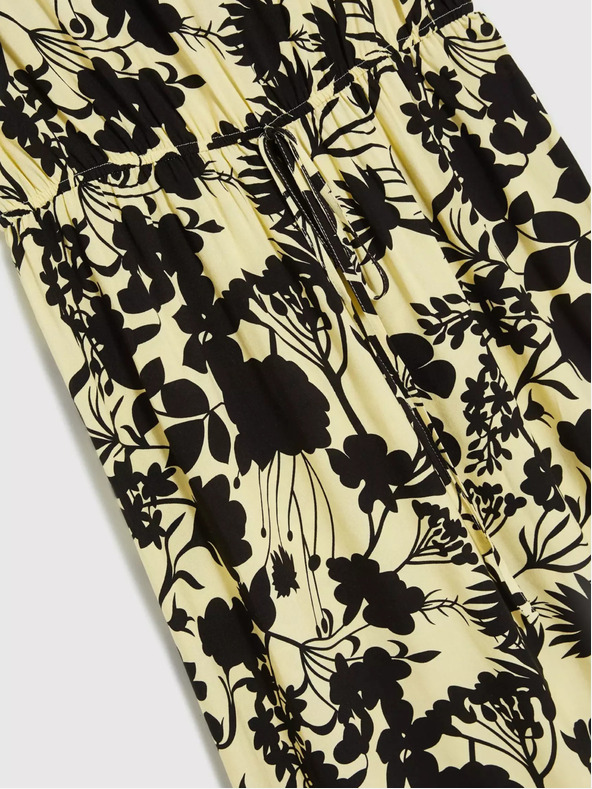 Moodo Abito midi giallo a fiori Moodo