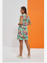 Moodo Abito verde e bianco a fantasia Moodo