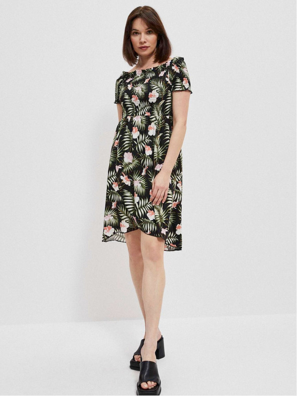 Moodo Abito in viscosa a motivi Moodo