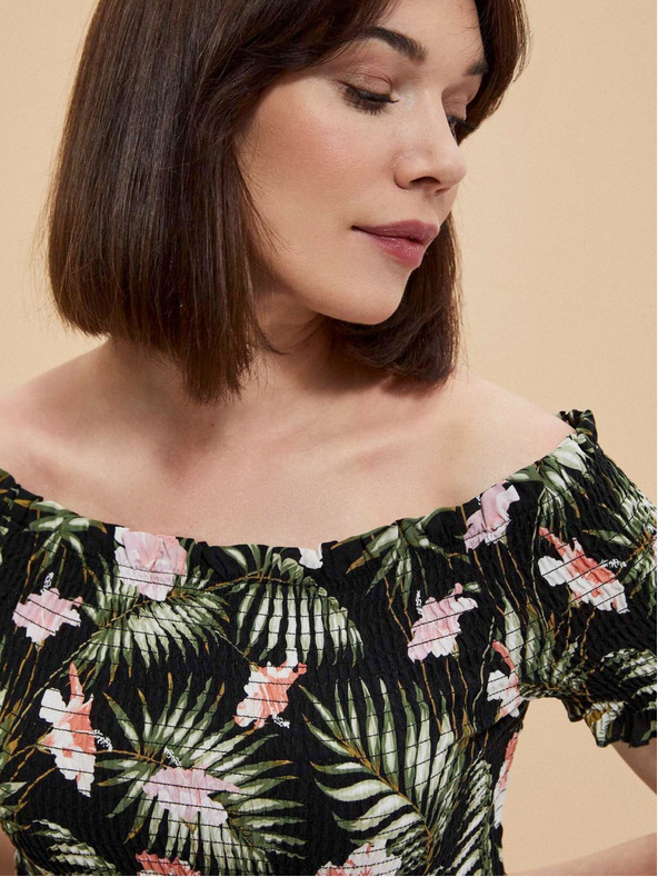 Moodo Abito in viscosa a motivi Moodo