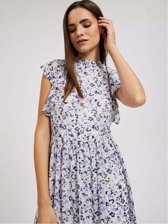 Moodo Maxi abito floreale blu Moodo