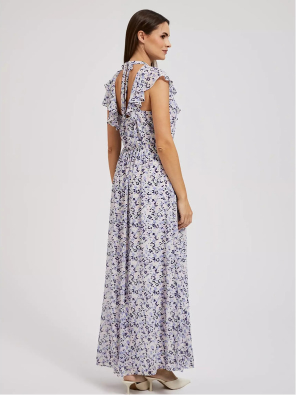 Moodo Maxi abito floreale blu Moodo