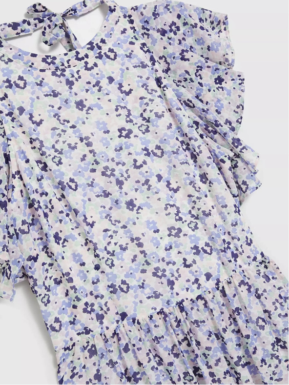 Moodo Maxi abito floreale blu Moodo