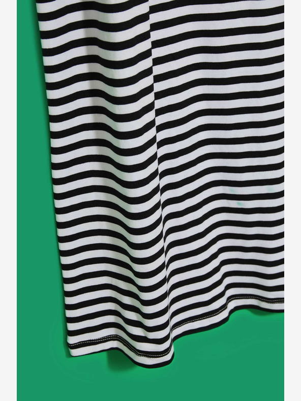 Moodo Abito a righe bianche e nere Moodo