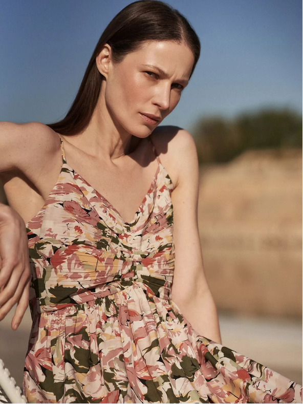 Moodo Abito rosa antico con fantasia Moodo