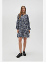 Moodo Abito da donna bianco e blu a fantasia Moodo