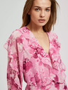 Moodo Abito floreale rosa con volant Moodo