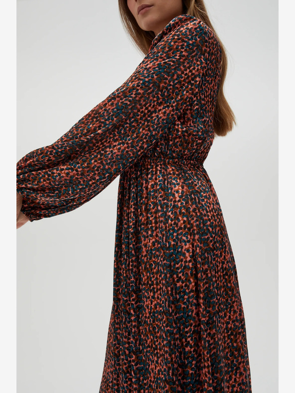 Moodo Abito da donna a fantasia arancione e marrone Moodo
