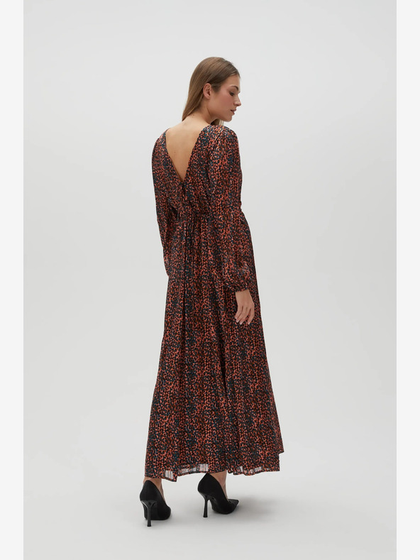 Moodo Abito da donna a fantasia arancione e marrone Moodo