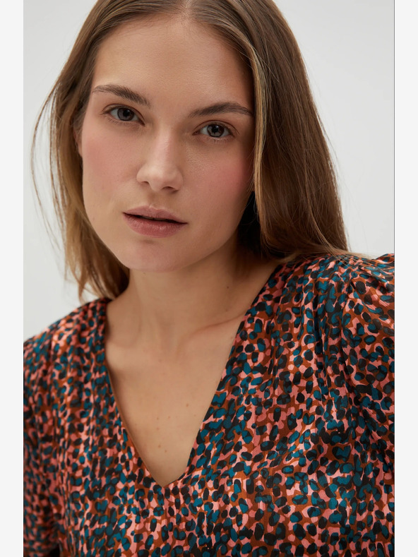 Moodo Abito da donna a fantasia arancione e marrone Moodo