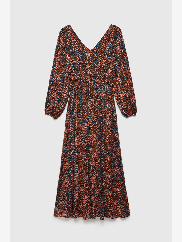 Moodo Abito da donna a fantasia arancione e marrone Moodo