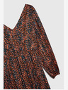 Moodo Abito da donna a fantasia arancione e marrone Moodo