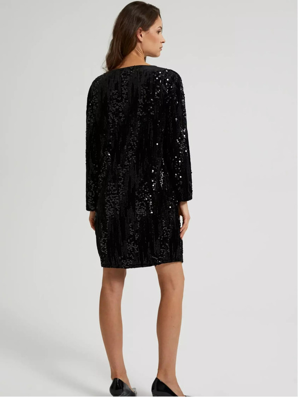 Moodo Abito da festa con paillettes da donna Moodo