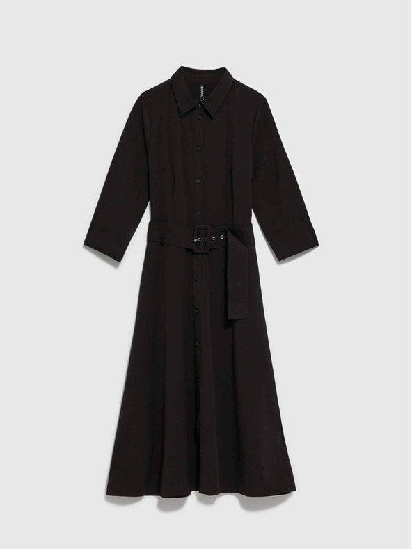 Moodo Abito midi nero da donna Moodo