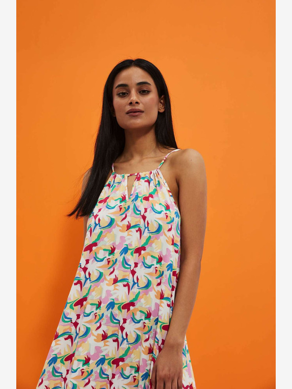 Moodo Abito estivo senza spalline a fantasia Moodo