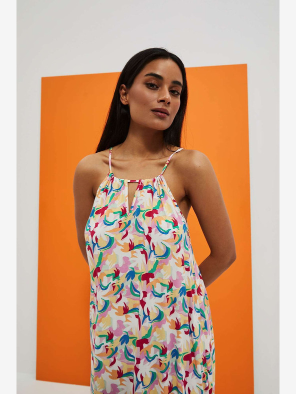 Moodo Abito estivo senza spalline a fantasia Moodo