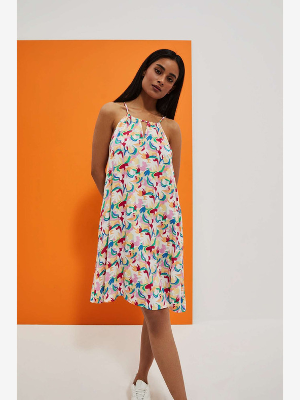 Moodo Abito estivo senza spalline a fantasia Moodo