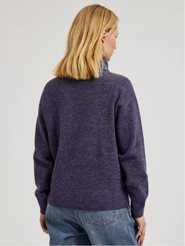 Moodo Maglione dolcevita viola Moodo