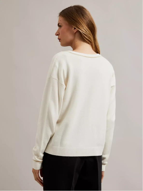 Moodo Maglione da donna con filo metallico Moodo